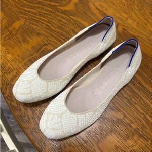 Rothy's The Square Ballet Flats Lily Print Size 8